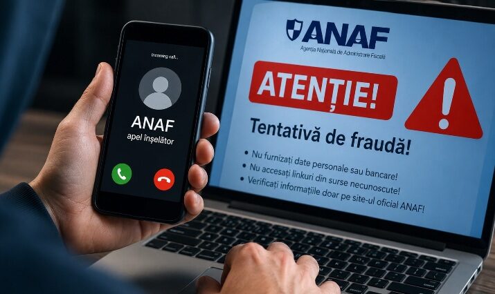 Escrocherie periculoasă în numele ANAF! Români lăsați fără sute de mii de lei după apeluri și e-mailuri false