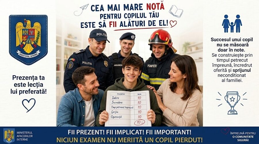 IPJ Maramureș lansează un apel emoționant pentru părinți în febra examenelor: „Niciun examen nu merită un copil pierdut!”