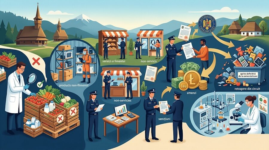 Comisariatului Județean pentru Protecția Consumatorilor Maramureș în 2025: peste 1.900 de controale și sancțiuni de peste 3 milioane de lei