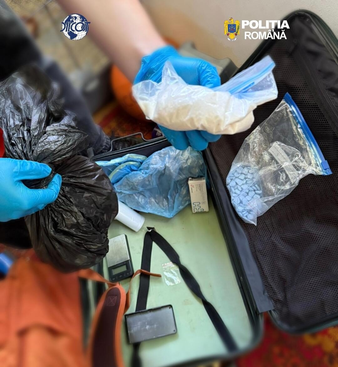 Rețea de trafic de droguri, destructurată la Cluj! Sute de grame de canabis, ecstasy și ketamină, descoperite de DIICOT și BCCO