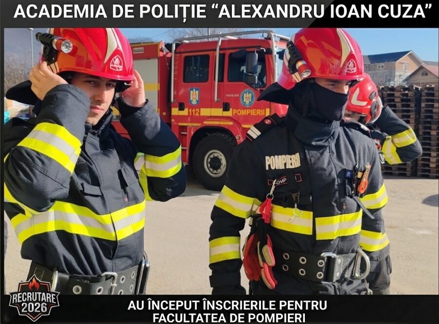Au mai rămas 10 zile pentru înscrierea la Facultatea de Pompieri. ISU Maramureș recrutează candidați pentru sesiunea de admitere 2026
