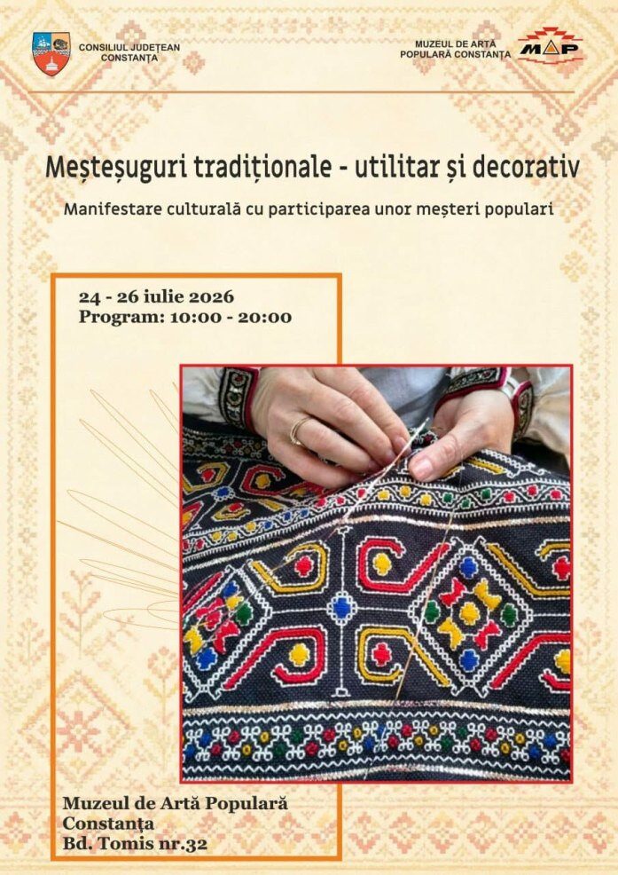 Meșteri populari din Maramureș, prezenți la Constanța, la evenimentul „Meșteșuguri tradiționale – utilitar și decorativ”